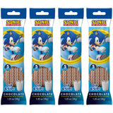 Sonic The Hedgehog Magically Flavored Dip & Sip Milk Straws - Chocolate, 4-Pack Bundle (20 Straws) Milk Flavoring Sipping for Kids, Drinks & Cereal |