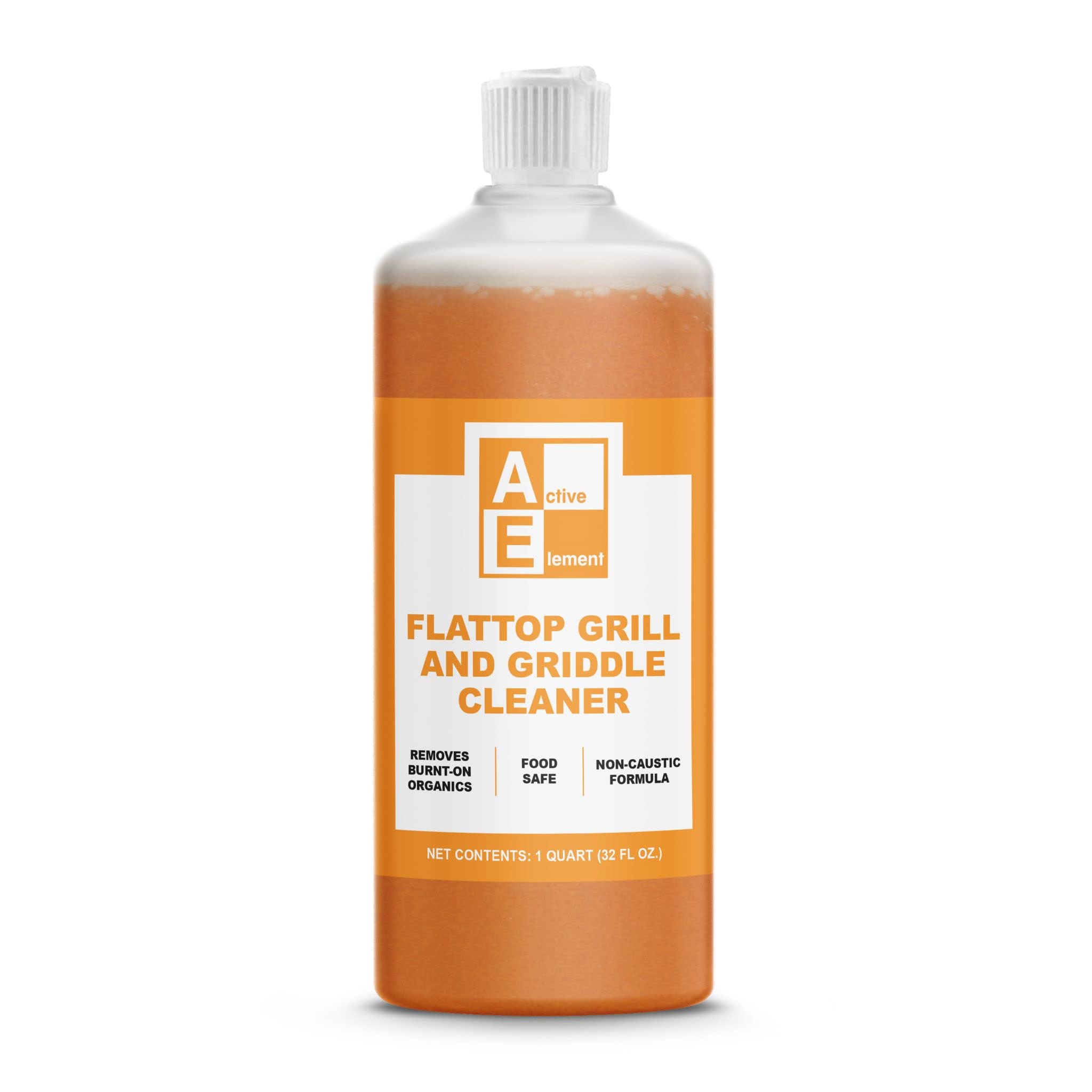 Active Element Flat Top Grill Cleaner - 32 fl oz | Griddle Cleaner, Removes Burnt-On Residue, Food Safe, Non-Caustic Formula, For Blackstone Grills