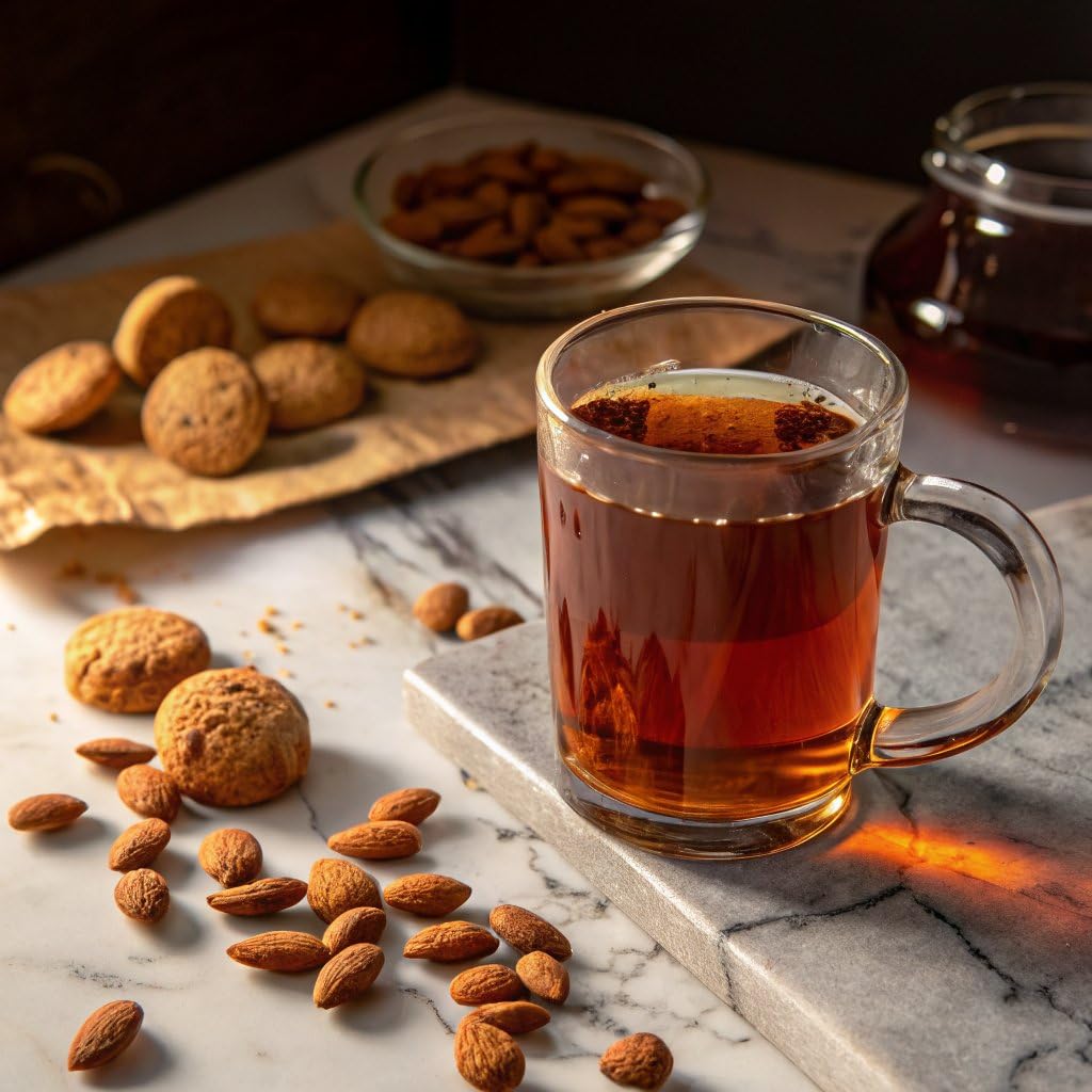 Teeccino Herbal Tea - Almond Amaretto - Rich & Roasted Herbal Tea That's Caffeine Free & Prebiotic for Natural Energy, 25 Tea Bags