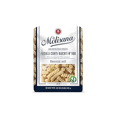 La Molisana Pasta Fusilli Bucati Cort, 1 Pound (Pack of 1)