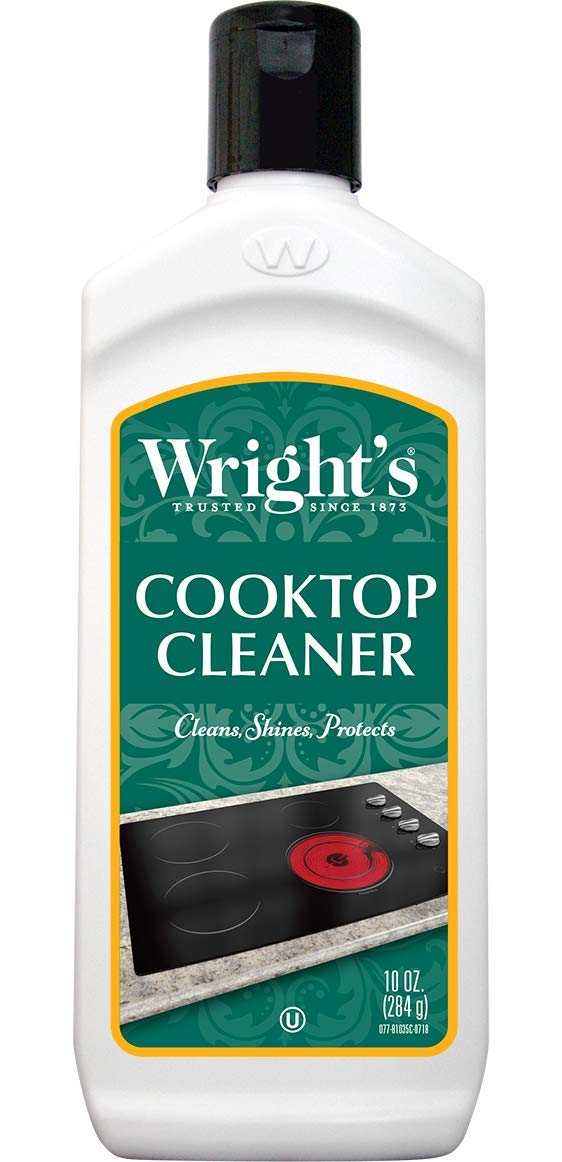 Wright's Cooktop Cleaner - Cleans and Protects Glass/Ceramic Smooth Top Ranges with its gentle formula - 10 Oz.