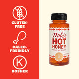 Mike's Hot Honey, America's #1 Brand of Hot Honey, Spicy Honey Infused with Chili Peppers, Certified Kosher, Gluten-Free, Paleo-Friendly, Sweet Heat