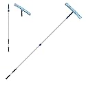 Unger Professional Connect and Clean 18” Grip Microfiber Window Scrubber with 8’ Pole, High-Access Glass Surface Household Cleaning Supplies