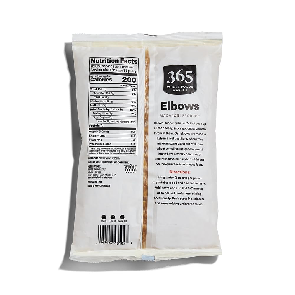 365 by Whole Foods Market, Elbows, 16 oz