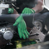 Green Monkey Watson Gloves 4 MIL Disposable Nitrile Glove - Landfill Biodegradable, Powder-Free, 100 Gloves/Box