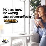 Jinx Coffee Concentrate - 50x Stronger Cold Brew Coffee | Strong Caffeine Concentrated Liquid, Perfect for Instant Hot or Iced Coffees, Cold Brew