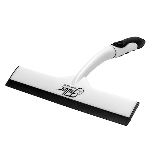 Fuller Brush Easy Grip Handheld Squeegee - for Shower Walls, Doors, Tub Surfaces, Windows, Mirrors & Vehicle Windshields - ThermoPlastic Rubber Blade