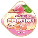UHA CORORO (Peach / 40g x 6) Japanese Gummy Candy, Gummies (Juicy and Squishy/real fruit juice) kororo