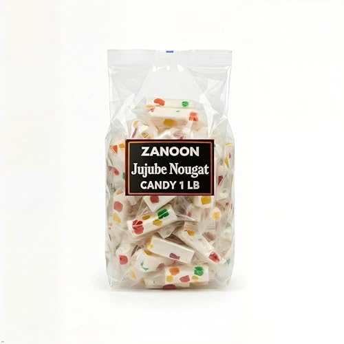 Italian Royals Nougat Candy with Fruity Jelly Beans, Gluten-Free Jujube Nougat Candy, 16 oz, Individually Wrapped, Family Size, Colorful and Delicious