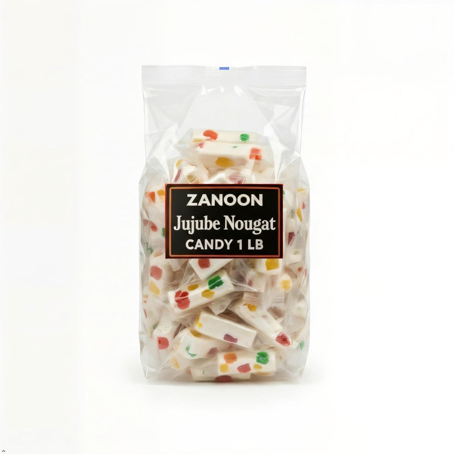 Italian Royals Nougat Candy with Fruity Jelly Beans, Gluten-Free Jujube Nougat Candy, 16 oz, Individually Wrapped, Family Size, Colorful and Delicious