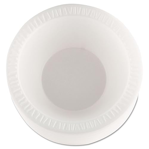 Dart 12BWWCR 10-12 oz White Unlaminated Foam Bowl (Case of 1000)