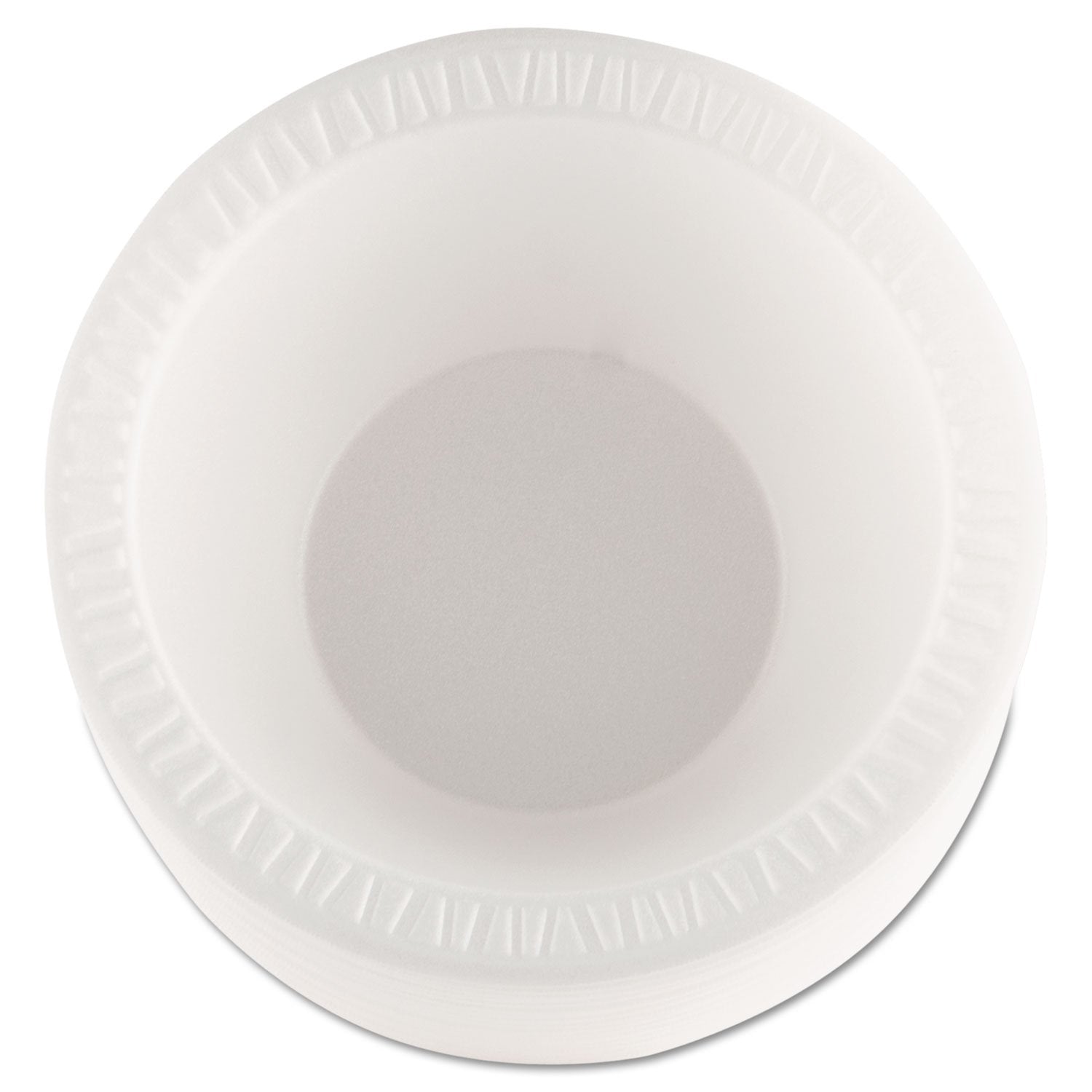 Dart 12BWWCR 10-12 oz White Unlaminated Foam Bowl (Case of 1000)