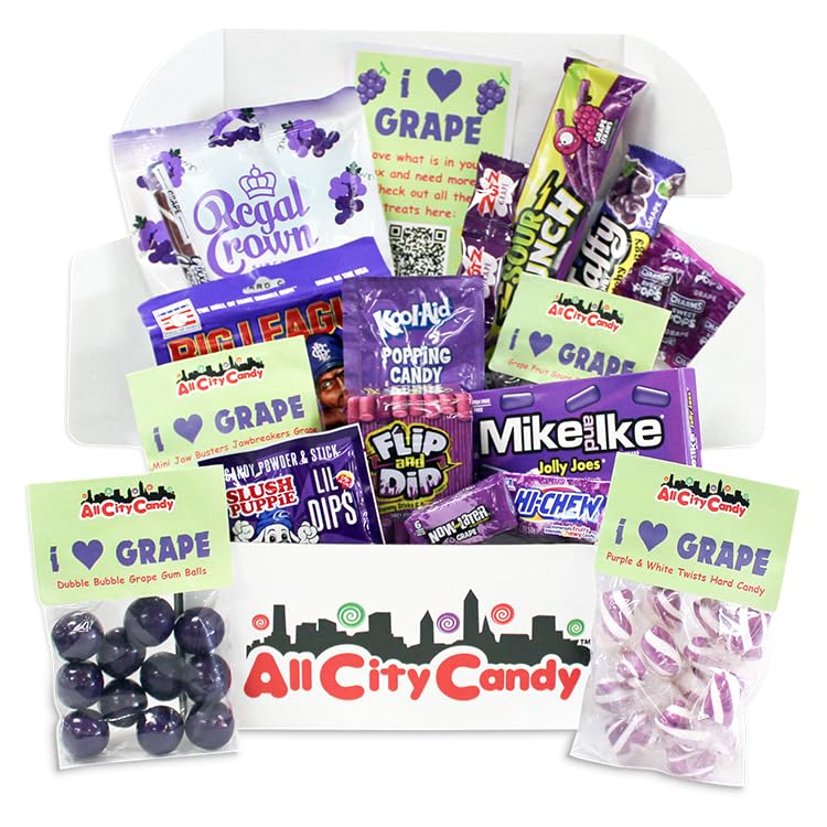 All City Candy's- I Heart Grape Candy Assortment Gift Box