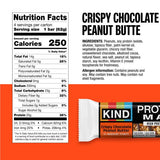 KIND Protein MAX Variety Pack, Dark Chocolate Crisp, Raspberry Cocoa Crisp, Crispy Chocolate Peanut Butter, 20g Protein, Low Sugar, 12ct
