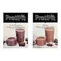 PROTIFIT - High Protein Dark Chocolate & Mocha Pudding & Shake Mix 2 Pack, 15g Protein, Low Calorie, Low Fat, Low Carb, Aspartame Free, Idea Protein