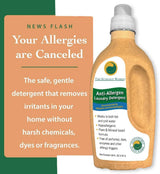 Anti-Allergy Laundry Detergent| Natural Allergy Free for Pet Dander Allergy & Pollen |For Sensitive Skin & Washing Baby Clothes |Unscented