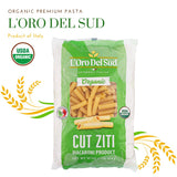 Organic Ziti Pasta, 4 pack, 100% Durum Wheat, Italian Pasta, Bow-Tie Pasta, Premium Quality Product of Italy 16 Ounce (4 Pack) by L'Oro del Sud.