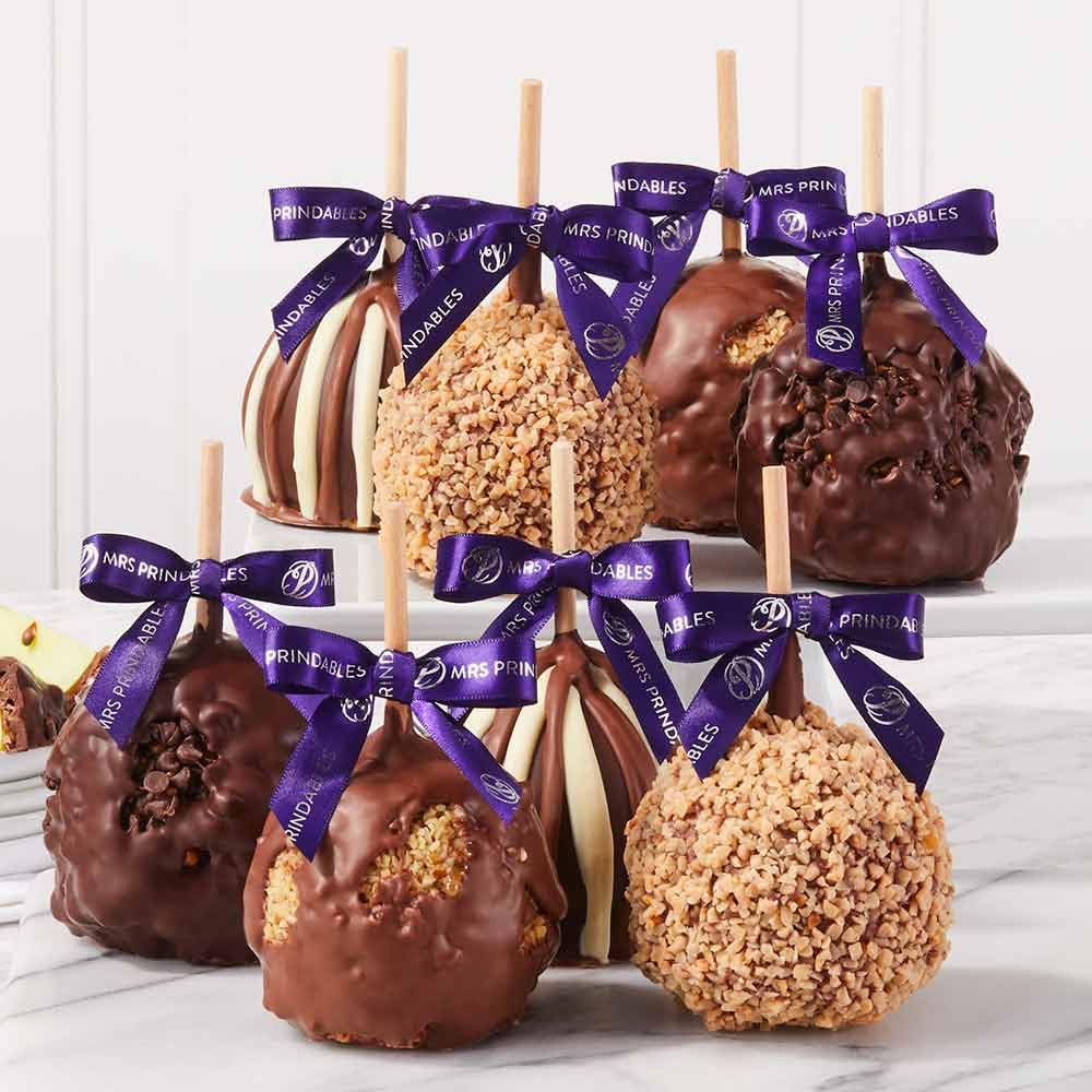 Mrs Prindables Classic Chocolate Covered Caramel Apple 8-Pack