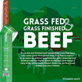 Mission Meats Beef Sticks - 100% Grass Fed Beef, Zero Sugar, Healthy Snacks, Individually Wrapped, Gluten Free, Non-GMO, Original 1oz (Pack of 12)