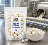 Yogurt Covered Almonds - 1 lb of White Sweet Yogurt Dipped Fresh Almonds