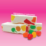 Jujube Nougat - 12 Ounce Pack - 35 Count - Nougat Candy with Fruit Jelly Pieces - Individually Wrapped Chewy Candy for Snacking, Office Bowls, Dessert