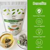 Cinnamon peppermint green tea