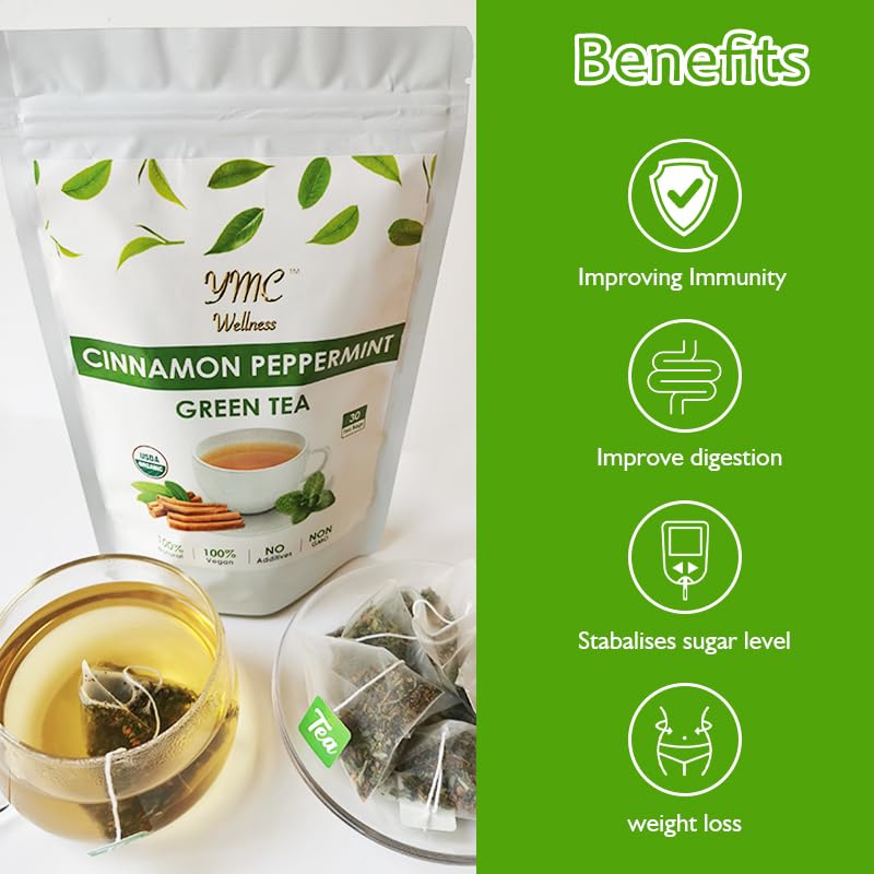Cinnamon peppermint green tea