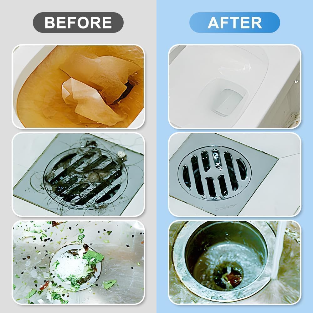 Wild Tornado Cleaner Sink and Drain Cleaner, Wild Tornado Cleaner Drain Cleaner, Multi-functional Pipe Dredge, Powerful Sink and Drains Cleaners