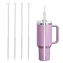 Straw Cleaner Brush for Stanley, 4Pcs Reusable Extra Long Straw Cleaning Brush for 14oz 20oz 30oz 40oz Stanley Mug, Cleaning Brush for All Plastic