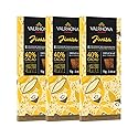 Valrhona Milk Chocolate JIVARA 40% Cacao Tasting Bar - Gourmet French Chocolate, Caramel & Vanilla. The Darkest Milk Chocolate for Baking & Frostings