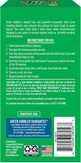 Green Gobbler 5-in-1 Foaming Toilet Bowl Cleaner + Pipe Build-up Remover, Enhanced Enzyme Formula, 2 Uses - Safe for Septic