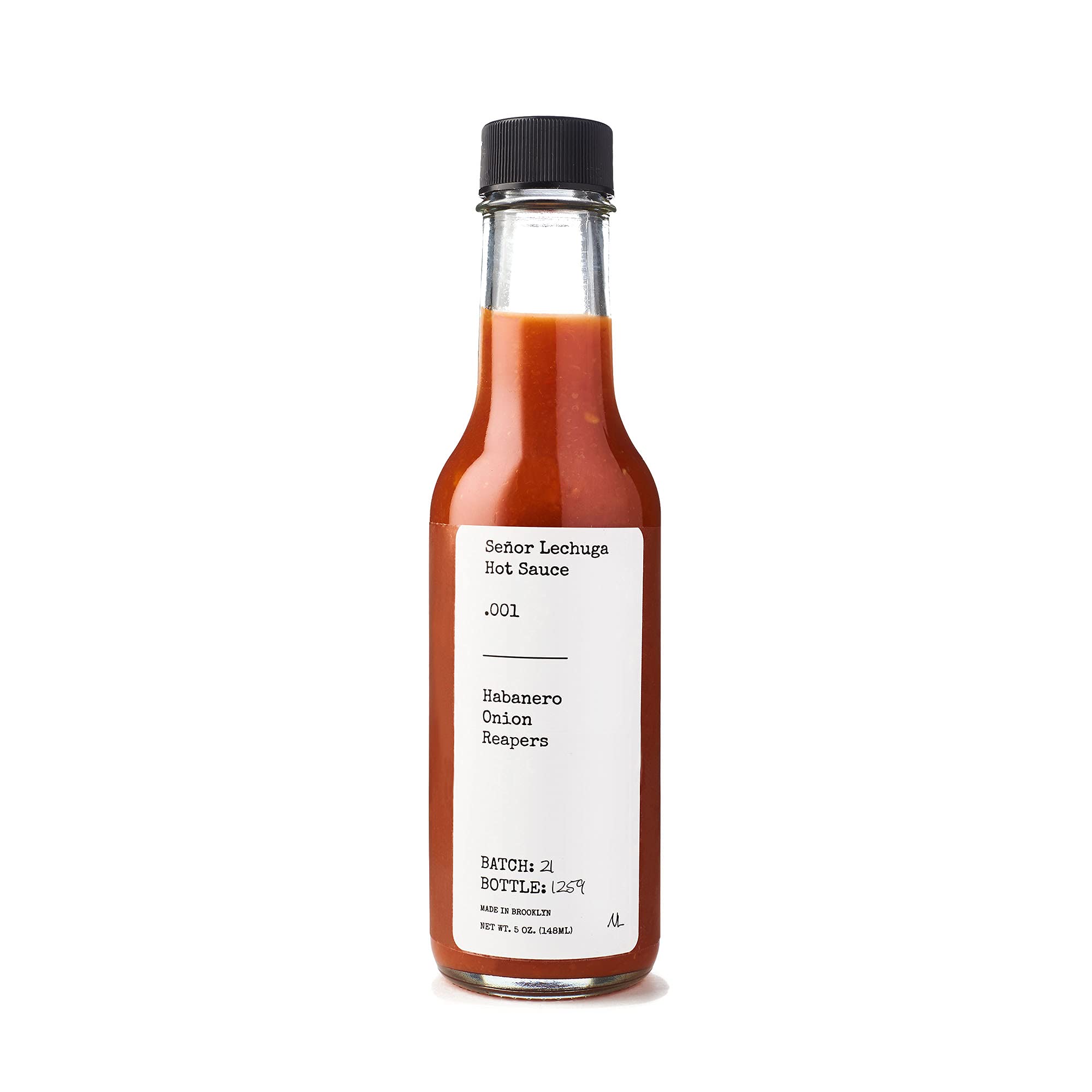Señor Lechuga Hot Sauce - Hot Sauce Made from Carolina Reaper Peppers and Habanero Pepper - .001 Habanero, Onion, Reapers