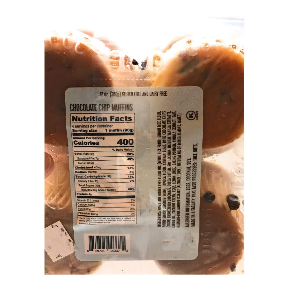 By the Way Bakery Chocolate Chip Muffins 4 Count, 14 OZ