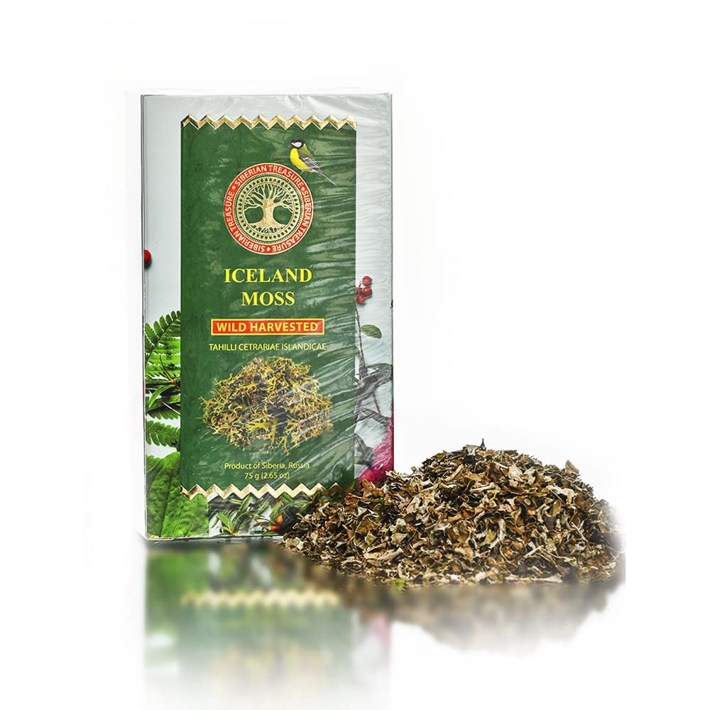 Iceland Moss, Wild Harvested, 2.65 OZ (75 Grams) - Herbal Tea (Cetraria islandica)