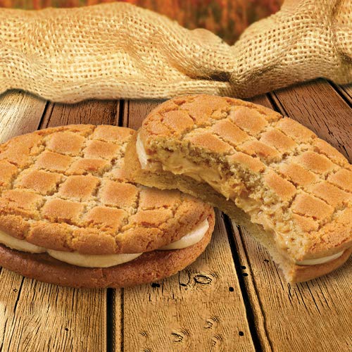 Little Debbies Peanut Butter Creme Cookies, 12-Count Pack, 2.5-Inch Diameter