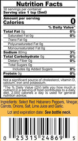 Marie Sharp's HOT and FIERY HOT Habanero Pepper Sauce Combo, 5oz each