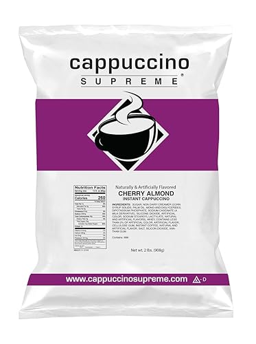 Cappuccino Supreme 2 lb bag Cherry Almond Instant Cappuccino Mix