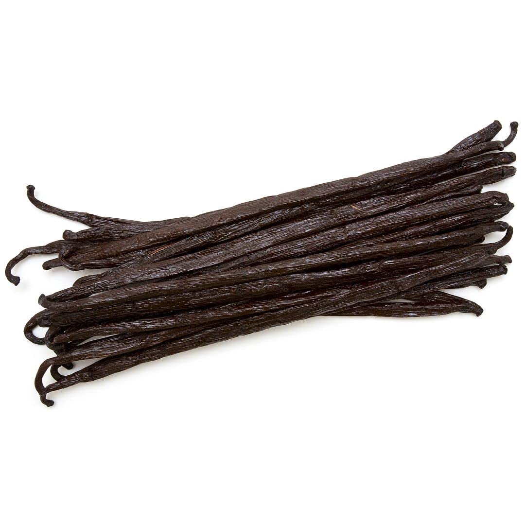 Ugandan Vanilla Beans Whole Grade A Vanilla Pods for Homemade Vanilla Extract, Baking, Ice Cream, Flavoring, & Vanilla Powder (1 LB)