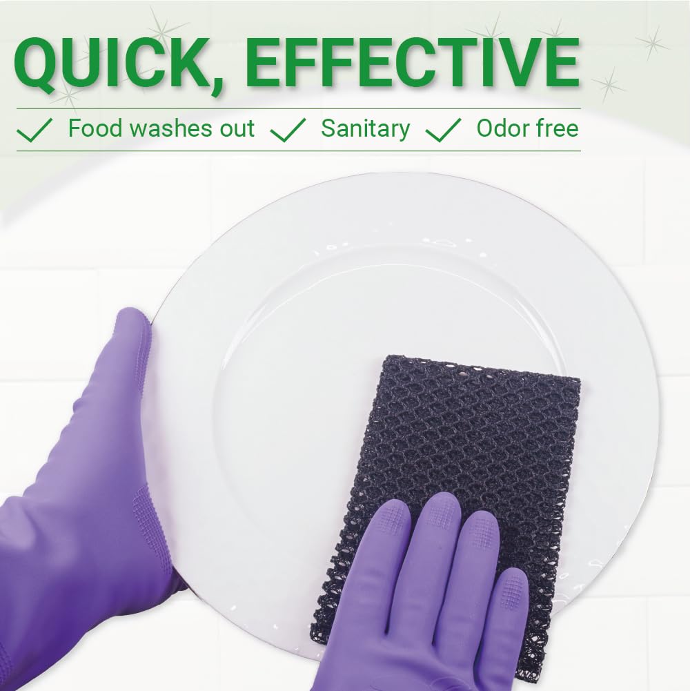 Olivia tree 5pcs Monotone Dish Washing Net Cloths, Dish mesh net,Scourer, Quick Dry, Perfect Scrubber for Washing Dishes 11" X 11" Dish scubber