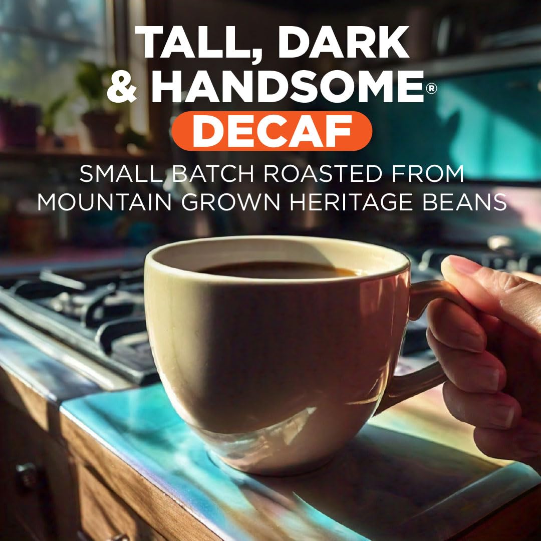 Maud's Dark Roast Decaf Instant Coffee, 24 ct, 100% Arabica Coffee, Instant Hot or Iced Coffee - Just add water
