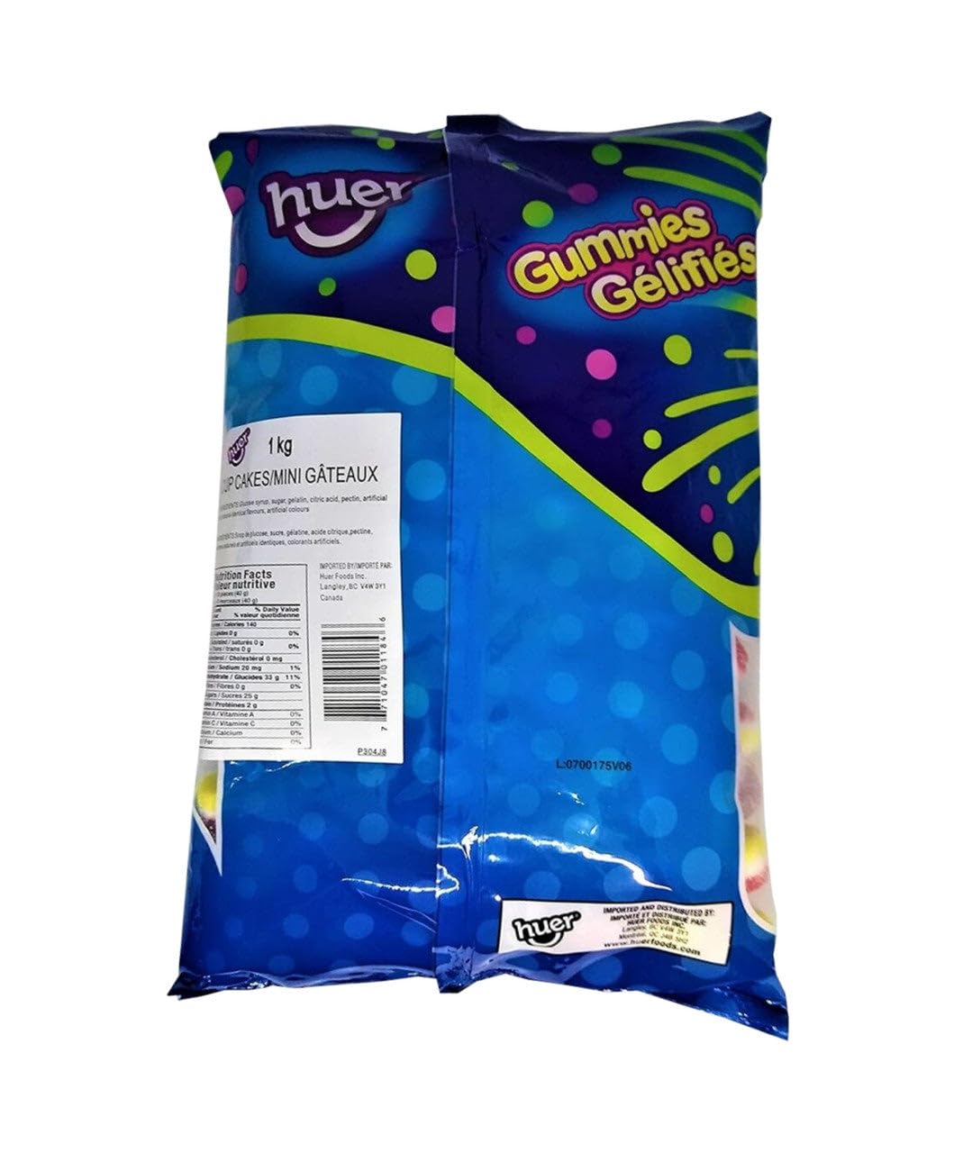 Huer Gummy Candy Cup Cakes, 1kg/2.2 lb