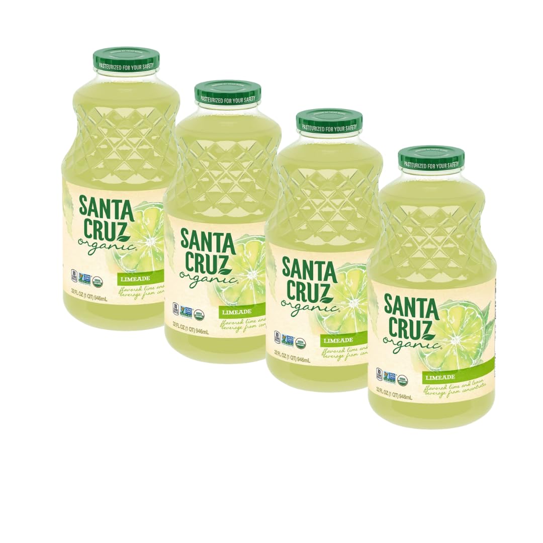 Santa Cruz ORGANIC 32 Ounce - 4 pack (Limeade)