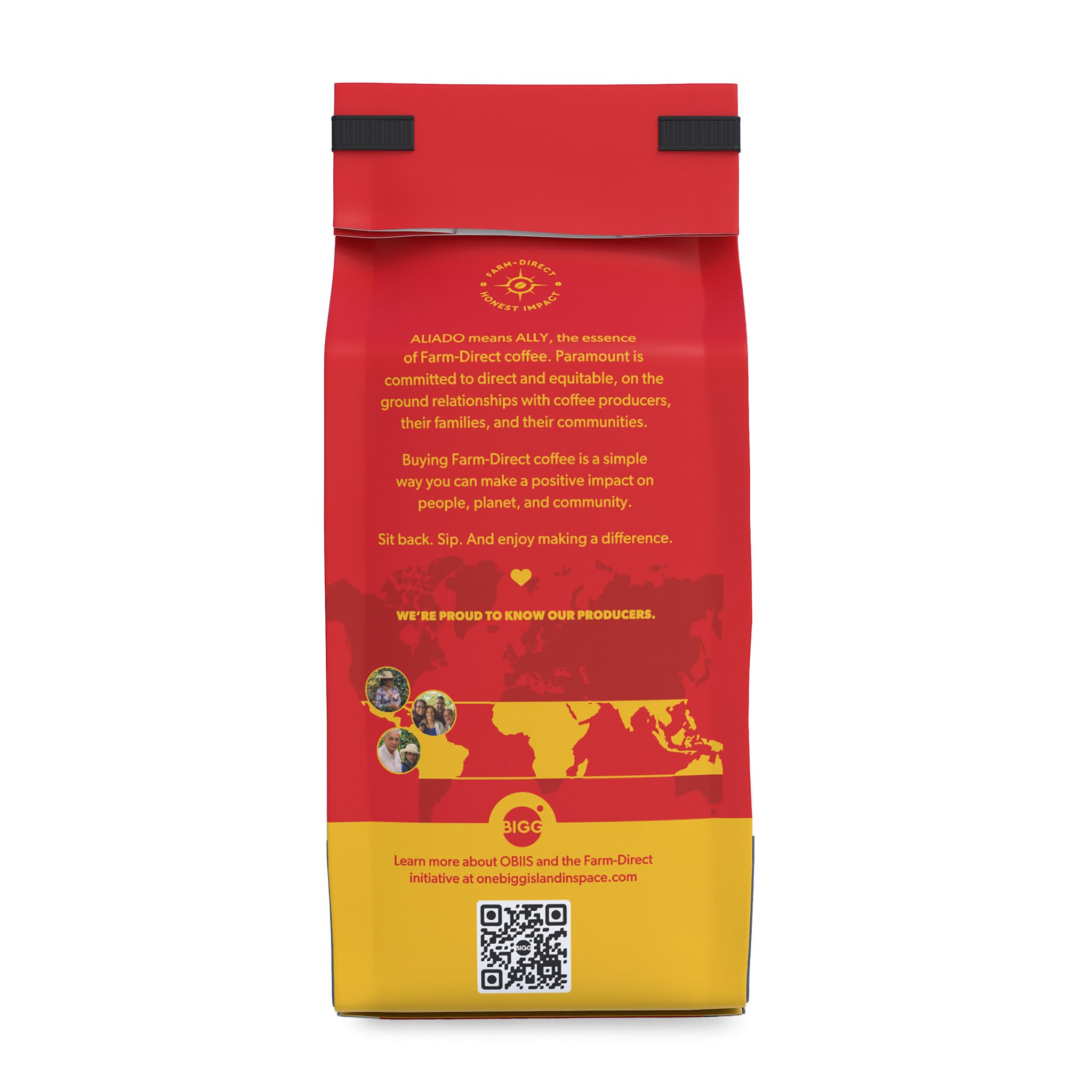 Paramount Roasters Aliado Farm-Direct Finca LaFortaleza 12oz Whole Bean Coffee, Single Origin from Chiapas, Mexico - Smooth Medium Roast, 100% Arabica