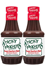 Sticky Fingers Sweet Southern Heat Barbecue Sauce - Pack of 2 - 18oz Bottles