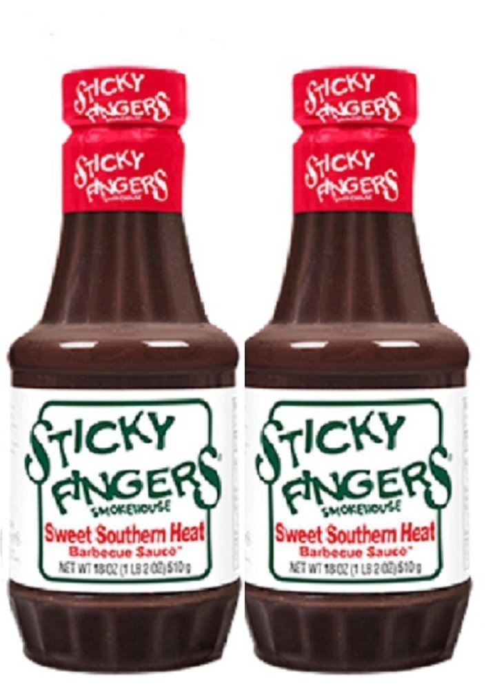 Sticky Fingers Sweet Southern Heat Barbecue Sauce - Pack of 2 - 18oz Bottles