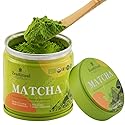 ZenRitual Ceremonial Grade Matcha Powder - Pure Organic Green Tea, 1.41 oz (40 Single Servings) Tin - Authentic Stone Ground, Eurofins Tested - Zero
