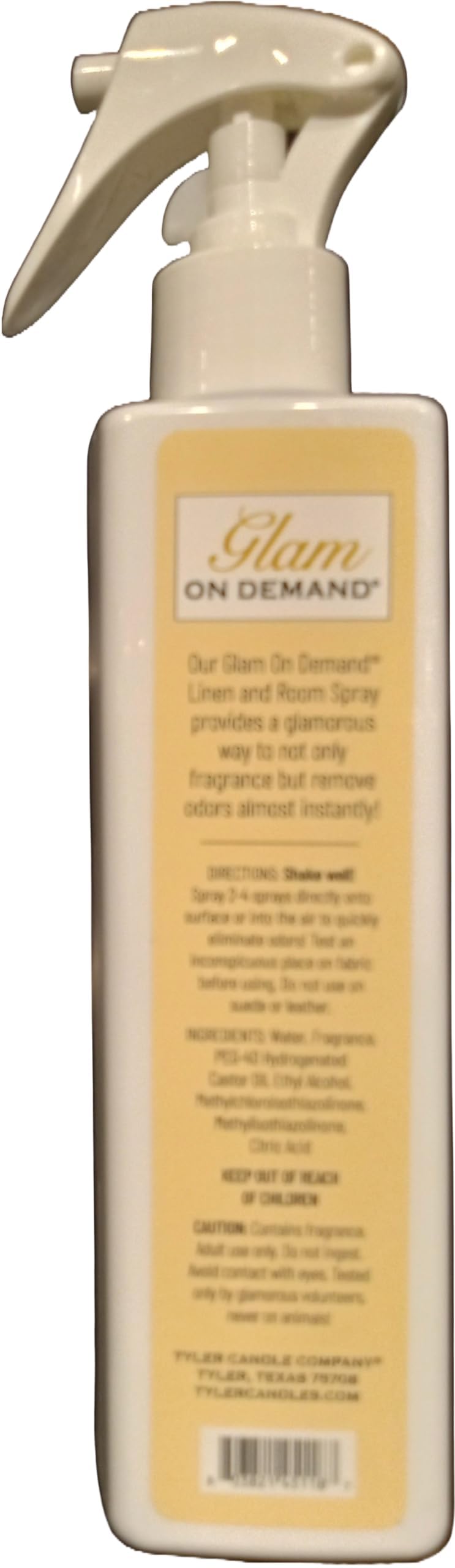 Tyler Candle Company - Spray On Demand - Diva fragrance - 227g / 8oz (Pack of 4), Clear