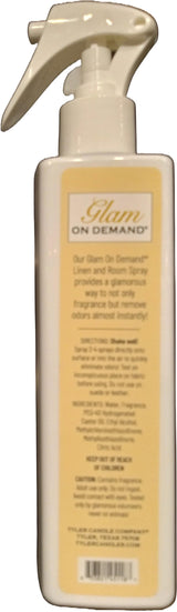 Tyler Candle Company - Spray On Demand - Diva fragrance - 227g / 8oz (Pack of 4), Clear
