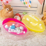 CALLIE Jumbo Easter Eggs Personalized, Custom Large Easter Eggs Fillable with Name (GSUS00143)