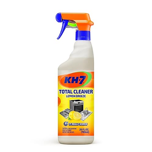 KH-7 KH7 Total Cleaner Lemon Breeze Multipurpose Cleaning Spray - Fresh Lemon Scent All-Purpose Cleaner for Home, Kitchen & Appliances | Powerful